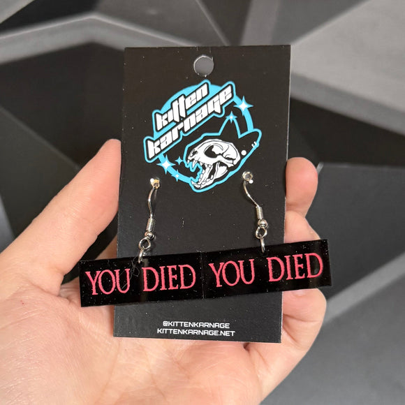 You Died Dark Souls Earrings