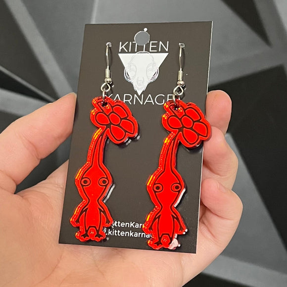 Red Pikmin Earrings