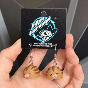 Swinub 3D Printed Nintendo Pokemon Earrings