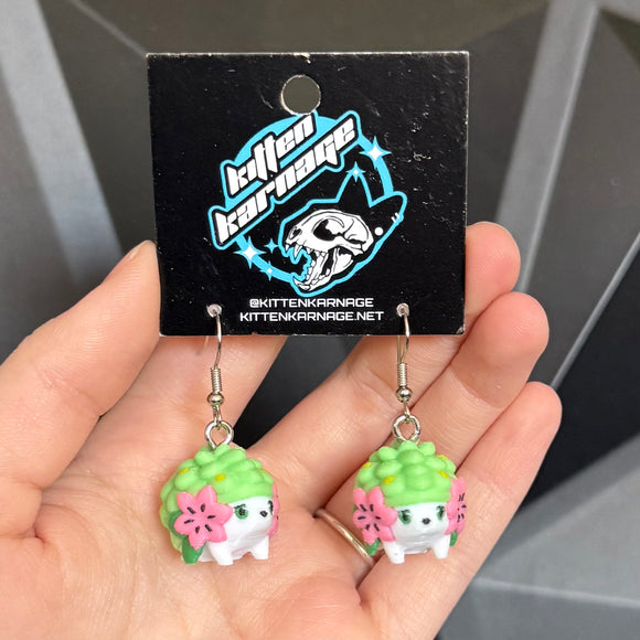 Shaymin 3D Printed Nintendo Pokemon Earrings