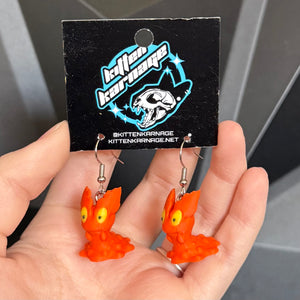 Slugma 3D Printed Nintendo Pokemon Earrings