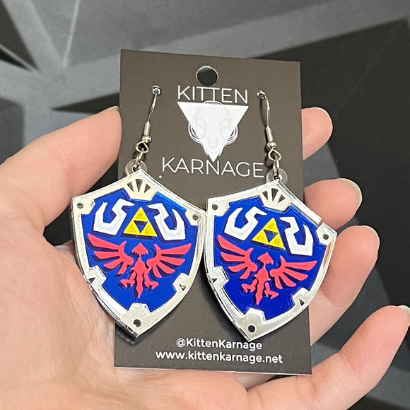 Hylian Shield Link Zelda LoZ Earrings