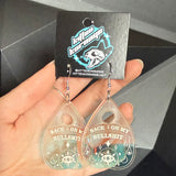 Color Shifting Back On My Bullshit Planchette Earrings