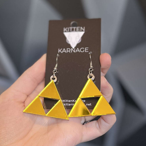 Triforce Link Zelda LoZ Earrings