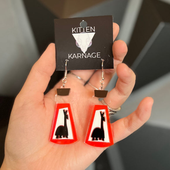 Llama Poison For Kuzco Emperors Groove Movie Cartoon Earrings