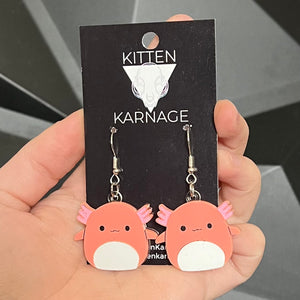 Squishmallow Axolotl Earrings