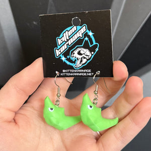 Metapod 3D Printed Nintendo Pokemon Earrings