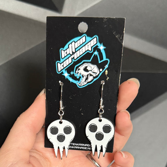 Lord Death Soul Eater Anime Earrings