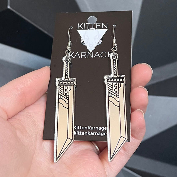 Cloud Buster Sword FF Earrings