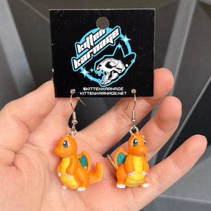 Dragonite 3D Printed Nintendo Pokemon Earrings