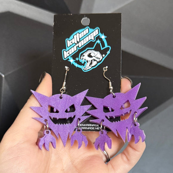 Haunter Poke Monster Earrings