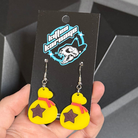 Bell Bag AC Crossing Animal Earrings