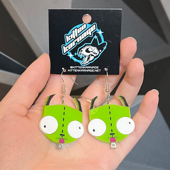 Gir Invader Zim Earrings