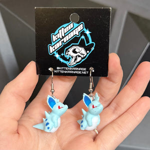 Nidorina 3D Printed Nintendo Pokemon Earrings