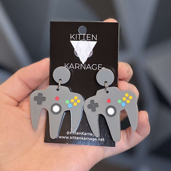N64 Controller Console Earrings
