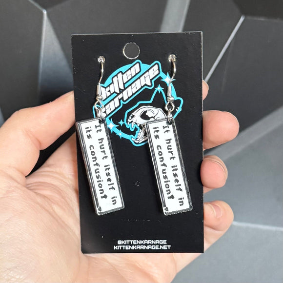 It Hurt Itself In Its Confusion Poke Monster Earrings