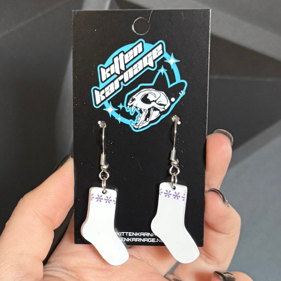 2319 Sock Monster Movie Cartoon Earrings