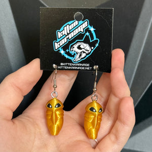 Kukuna 3D Printed Nintendo Pokemon Earrings