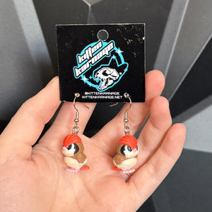 Pigeotto 3D Printed Nintendo Pokemon Earrings