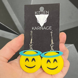 Angel Halo Emoji Earrings