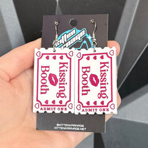 Kissing Booth Ticket Earrings