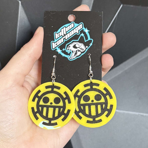 Law One Piece Anime Earrings
