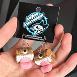 3D Printed Mimic Chest DnD Dungeons and Dragons Frieren Earrings (Copy)