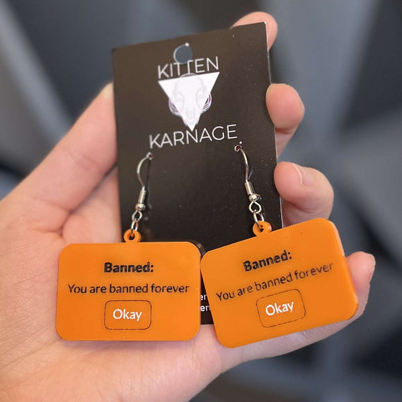 Banned Forever Penguin Club Earrings