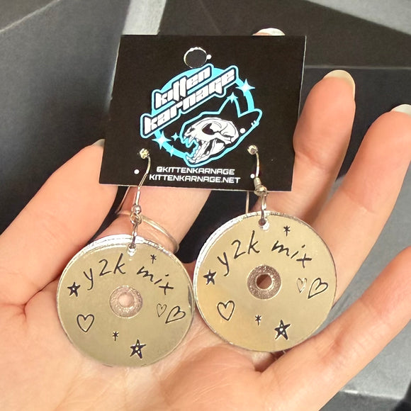 Y2K CD Mix 2000’s 90’s Nostalgia Music Earrings