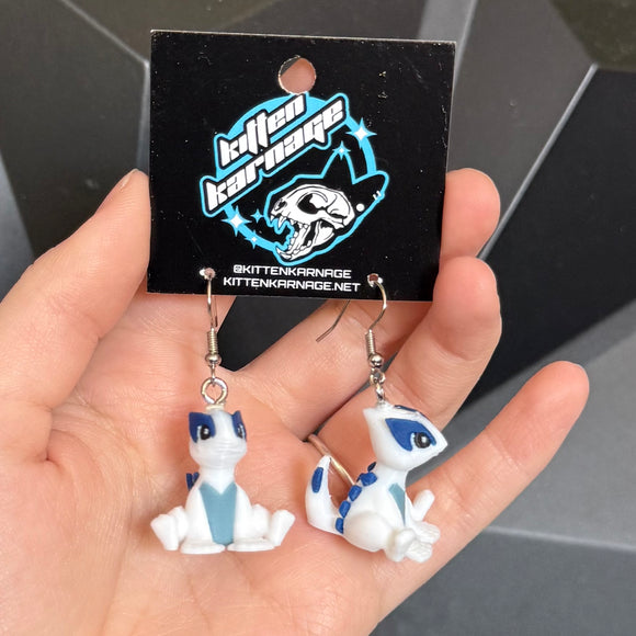 Lugia 3D Printed Nintendo Pokemon Earrings