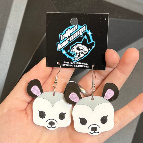 Cute Possum Earrings