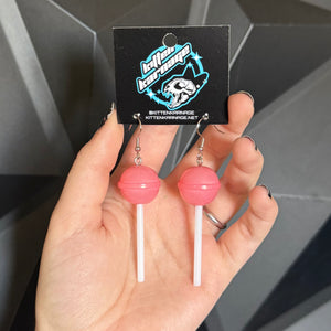 Pink Dumdum Lollipop Earrings