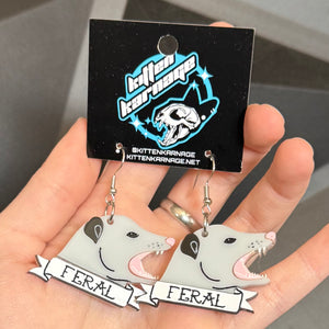 Feral Possum Earrings