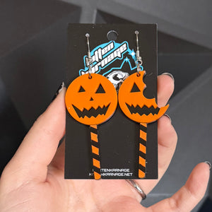 Jack O Lantern Lollipop Sam Trick R Treat Earrings