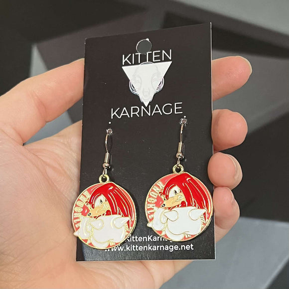 Knuckles Sonic Earrings