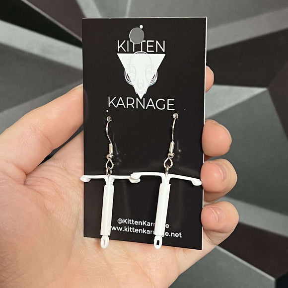 3D Printed IUD Birth Control Earrings