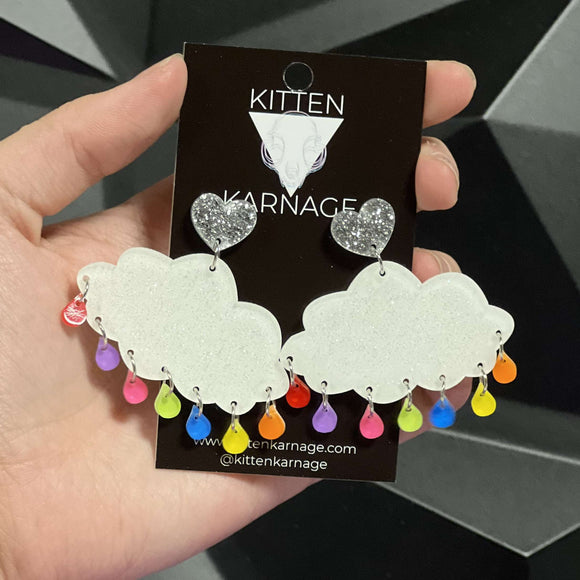 Rainbow Cloud Earrings