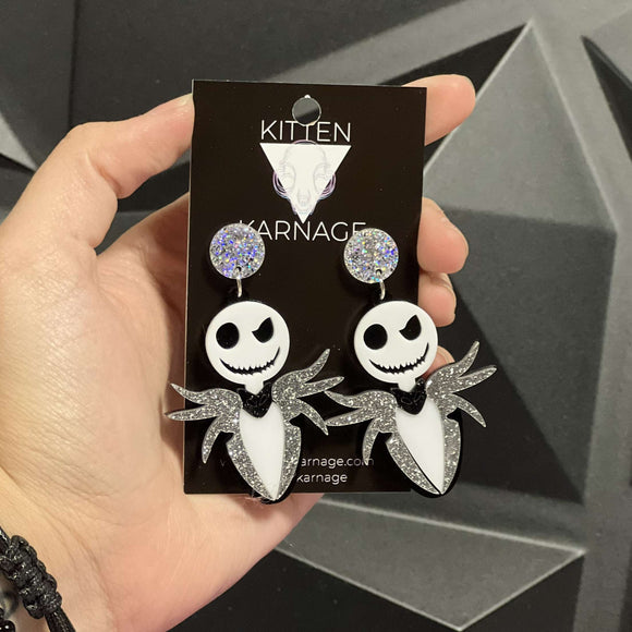 Disney Nightmare Before Christmas Jack Skellington Stud Earrings