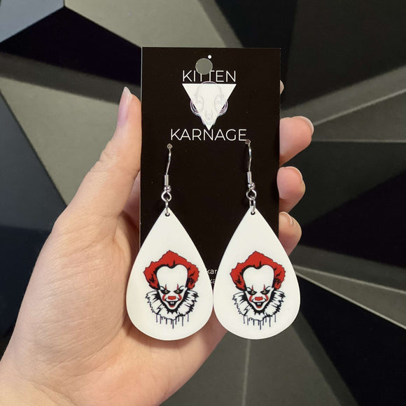 Pennywise IT Halloween Earrings