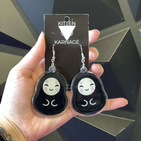 Chibi No Face Earrings